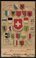 Zürich, Schweizer Wappen, Bern, Luzern,