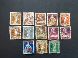 1915-1930 Aufbrauchausg. schön gest. (3801)