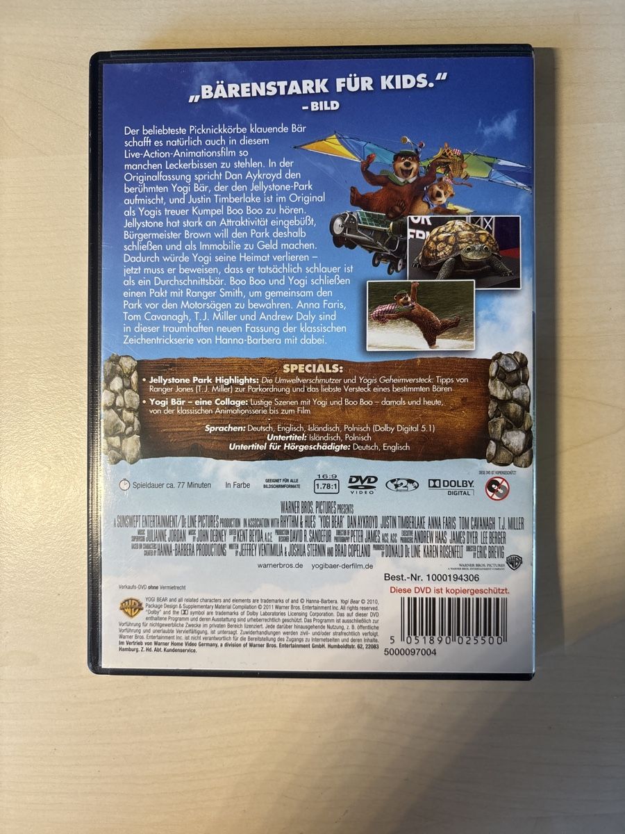 Tutti i DVDs: Yogi Bär (2904) – Usato da Ruswil venduto da Slivio_ 1