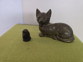 Katze Messing sehr schwer