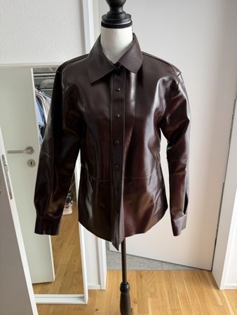H&M EDITION Hemd Jacke in Leder Optik, Gr. S Top!