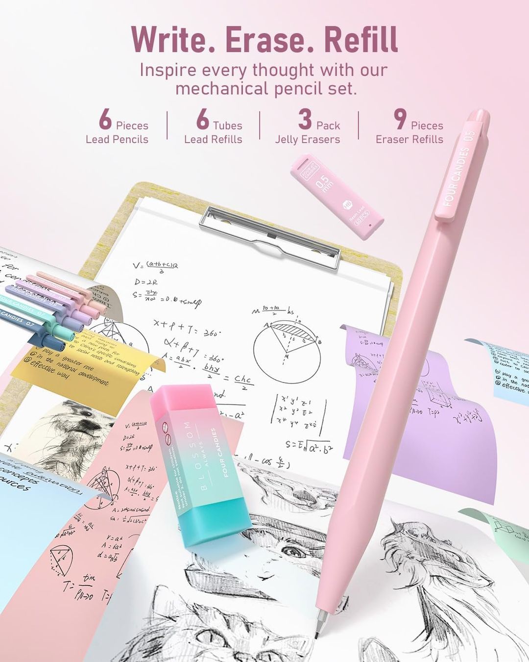 Penna & Evidenziatori: Schreibset 39-teilig mit Mäppchen Pastell Textmarker Rosa – Nuovo e nell'imballaggio originale da St. Gallen venduto da sch_zsz7 4