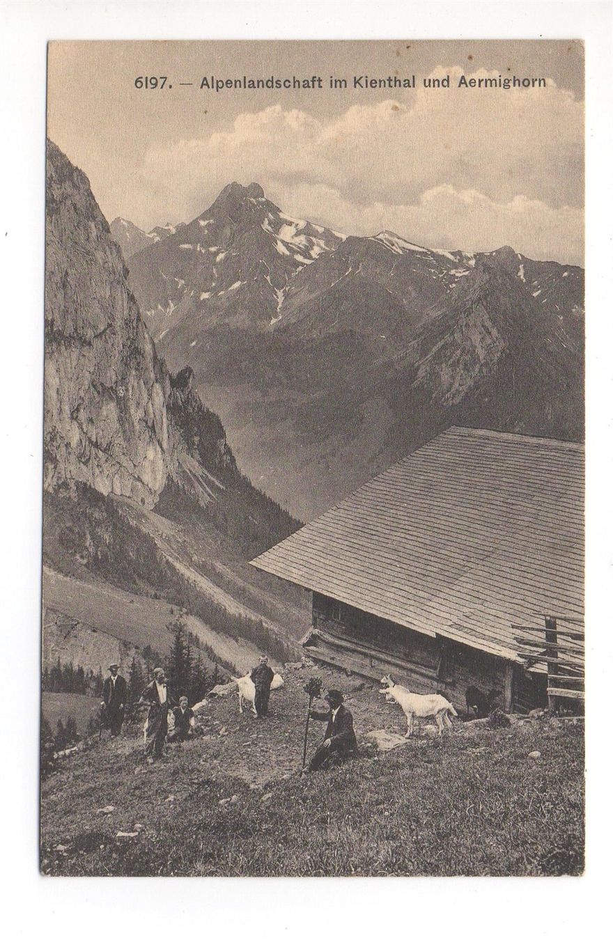 Cartoline postali: KIENTAL Landwirtschaft - Bauer mit Ziegen – Usato da Jona venduto da philajona