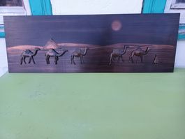 Kupfer Wandbild Kamel