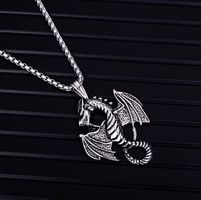 SOLDE Collier Dragon Argenté Neuf - Style et Mystère