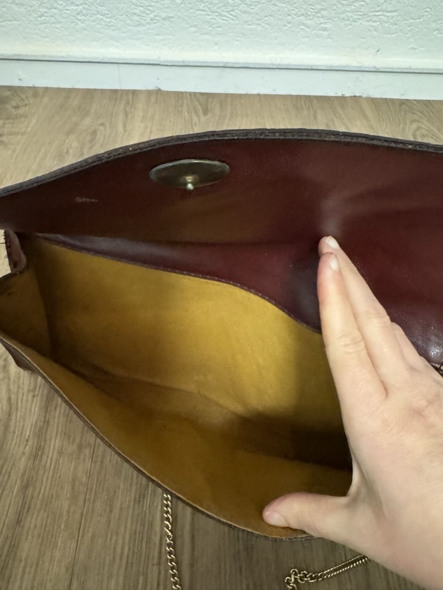 Borse da donna: Vintage Tasche Clutch weinrot – Usato da Fislisbach venduto da KolibriSecondhand 4