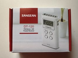 Sangean DT-120 Pocket Radio, neuwertig mit Kopfhoerer