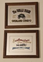 2 vintage Spiegel WELLS FARGO & Southwestern Stage AMEX