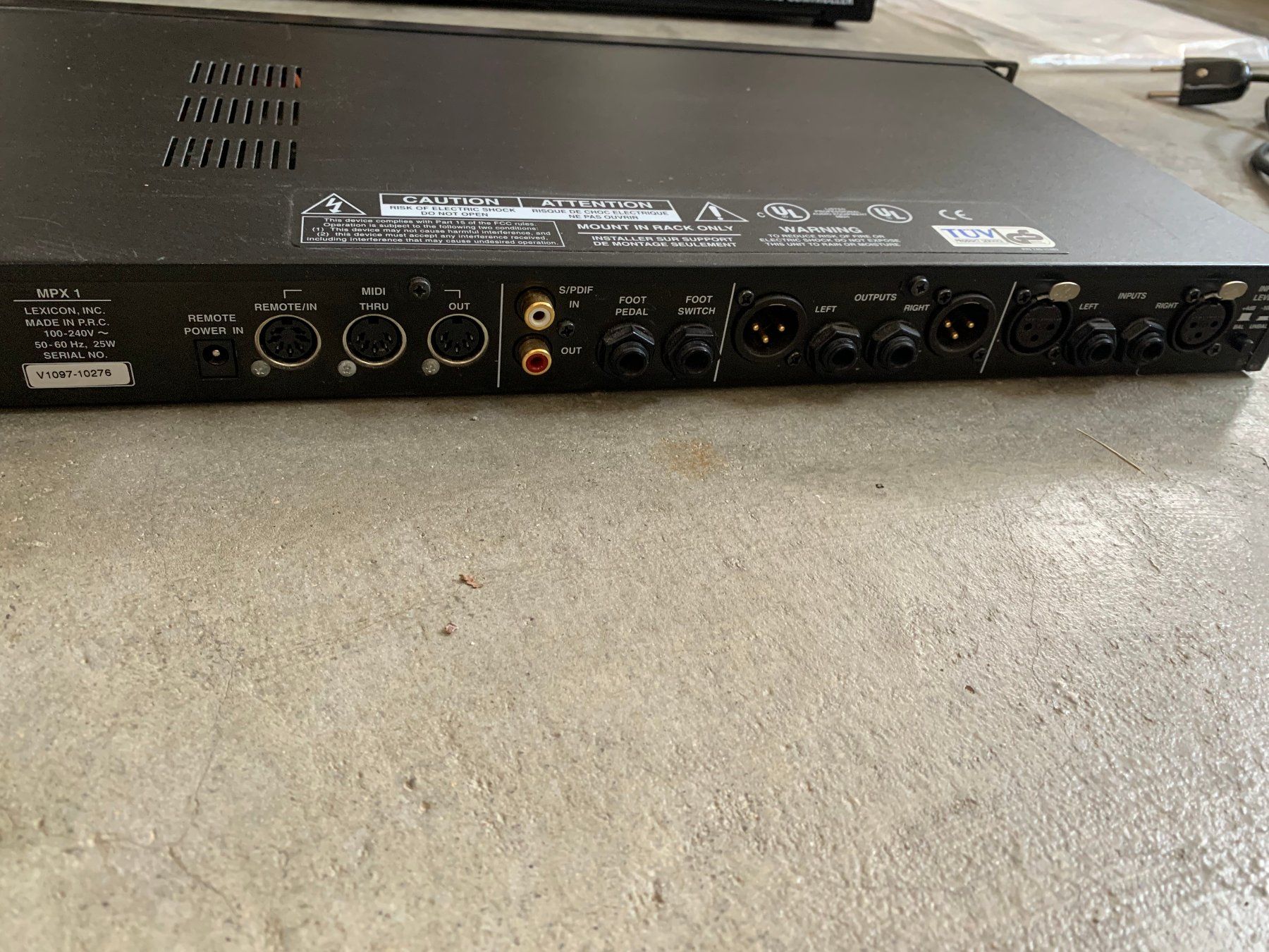 Strumenti musicali: Lexicon MPX1 mit MPX R1 Midi Remote Controller – Usato da Frieswil venduto da J_Himself 5