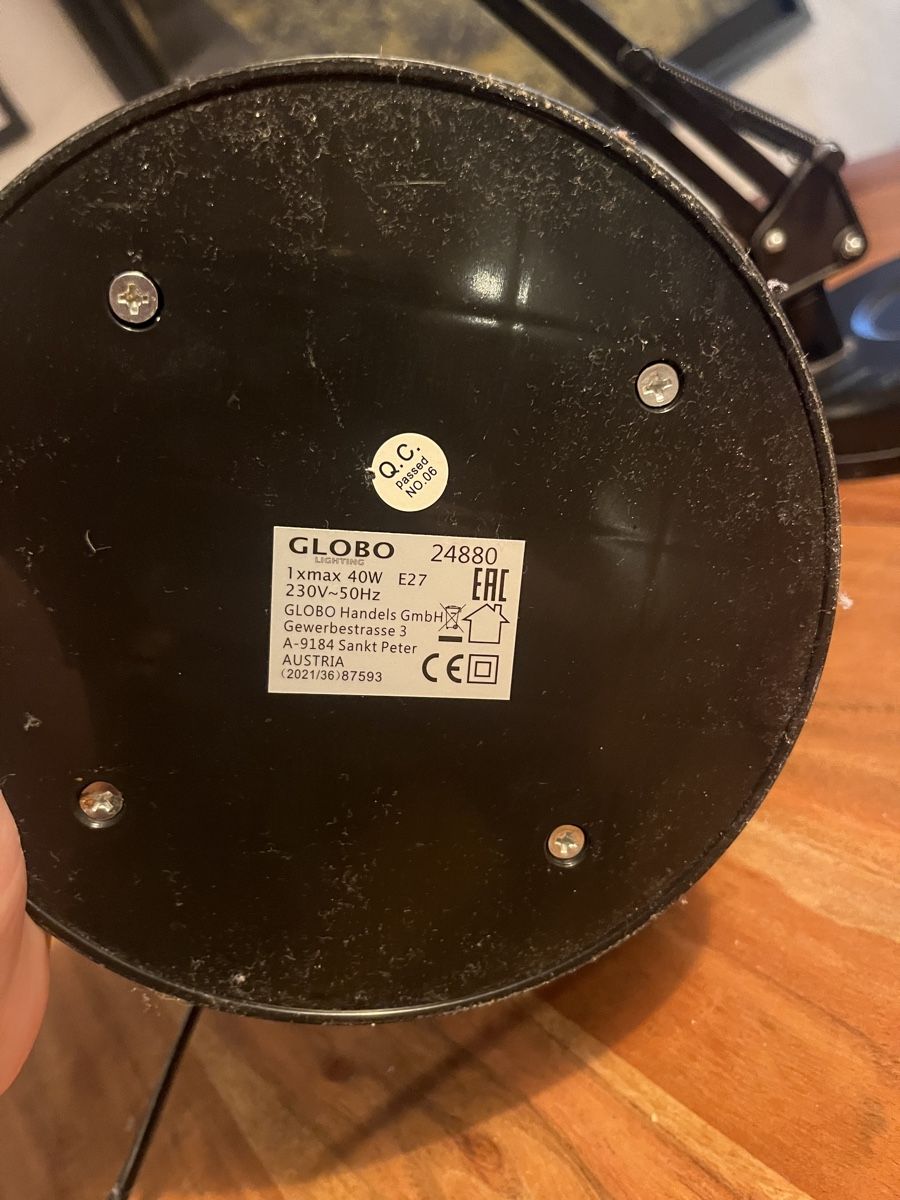 Lampade: schwarze Schreibtischlampe – Usato da Winterthur venduto da serc.e 3