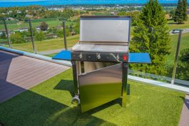 Pla.Net Gasgrill Chef 80 LR Platte 1/3 gerippt und 2/3 flach
