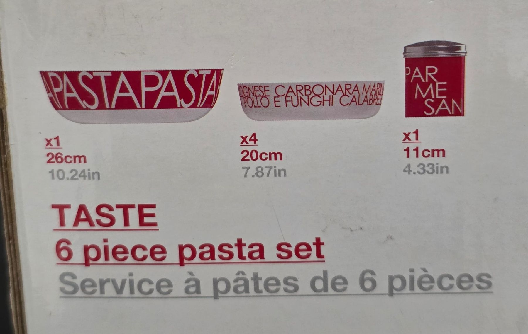 Geschirrsets: S&P Pasta-Set neu im Karton – Neu (gemäss Beschreibung) aus Rheinsulz von Dred 2