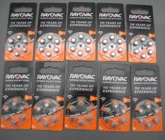 10 Blister Rayovac Hörgerätbatterien A13, 04.2026
