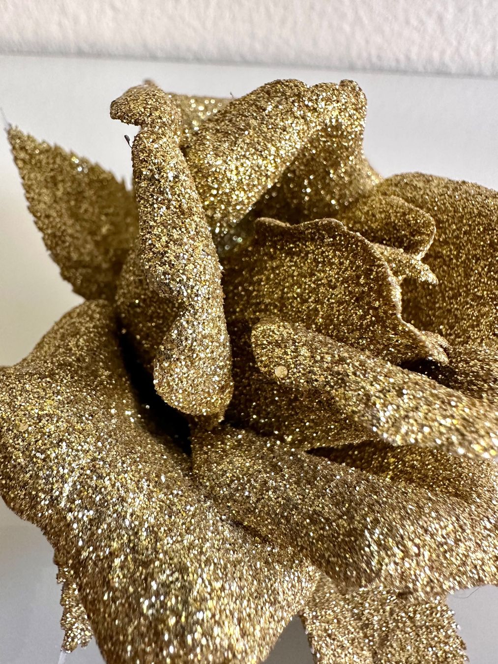 Tutte le decorazioni: Goldene Glitzer-Deko Rose – Usato da Bern venduto da Fraeuleinhonig 2