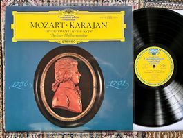 Mozart Karajan  Divertimenti KV 251 • KV 24 LP GEWASCHEN TOP