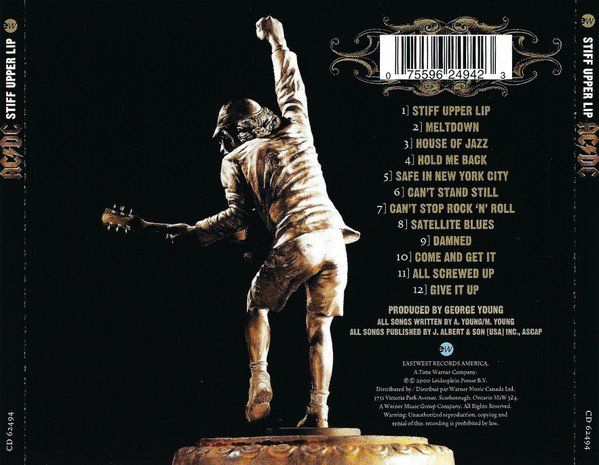 CD: CD AC/DC - Stiff upper lip (2000, Canada) – Usato da Möriken AG venduto da mineralia 1