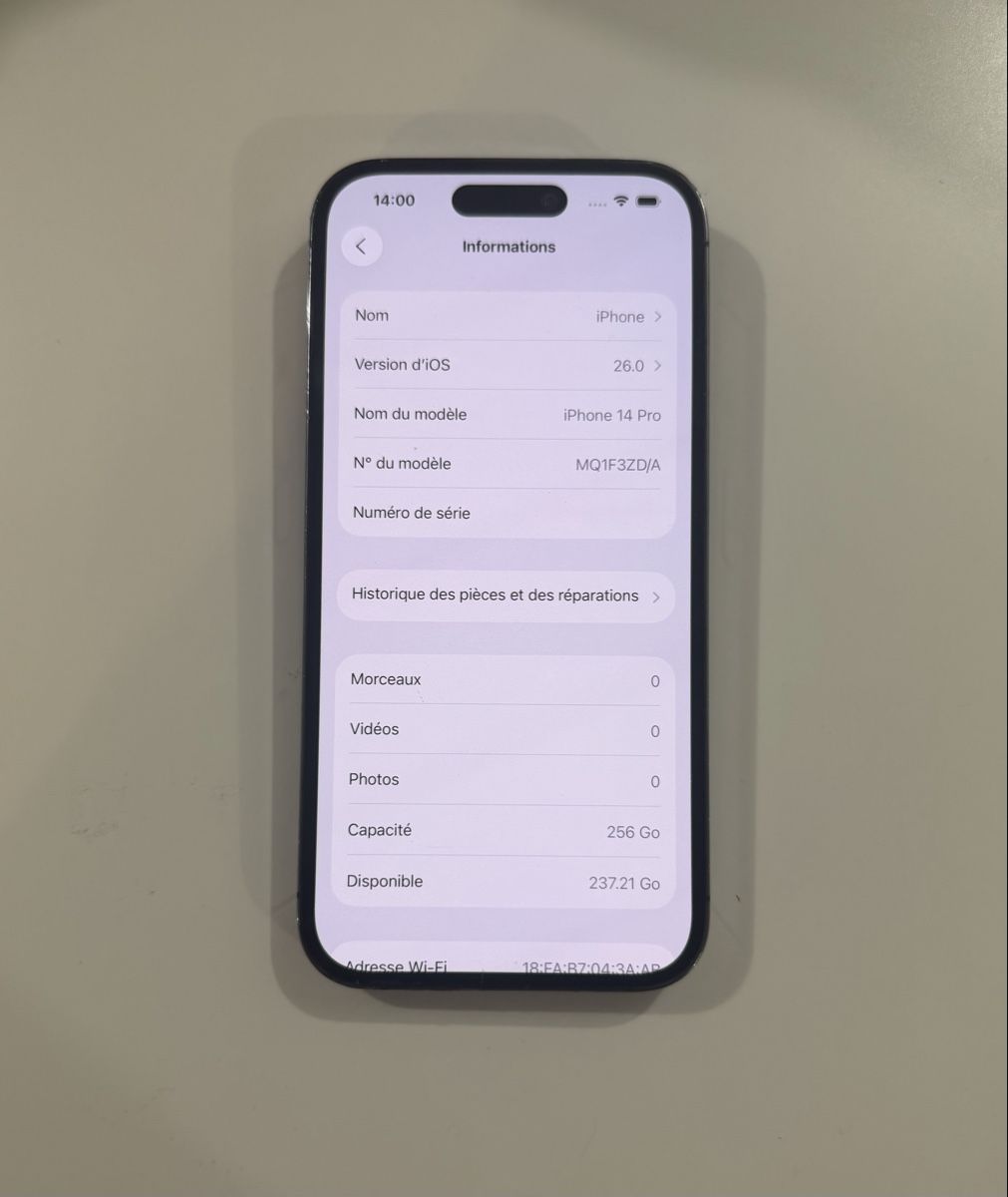 Apple Handys / Smartphones: Apple iPhone 14 Pro 256 Go violet  – Gebraucht aus Yverdon-les-Bains von AVRS.CH 1