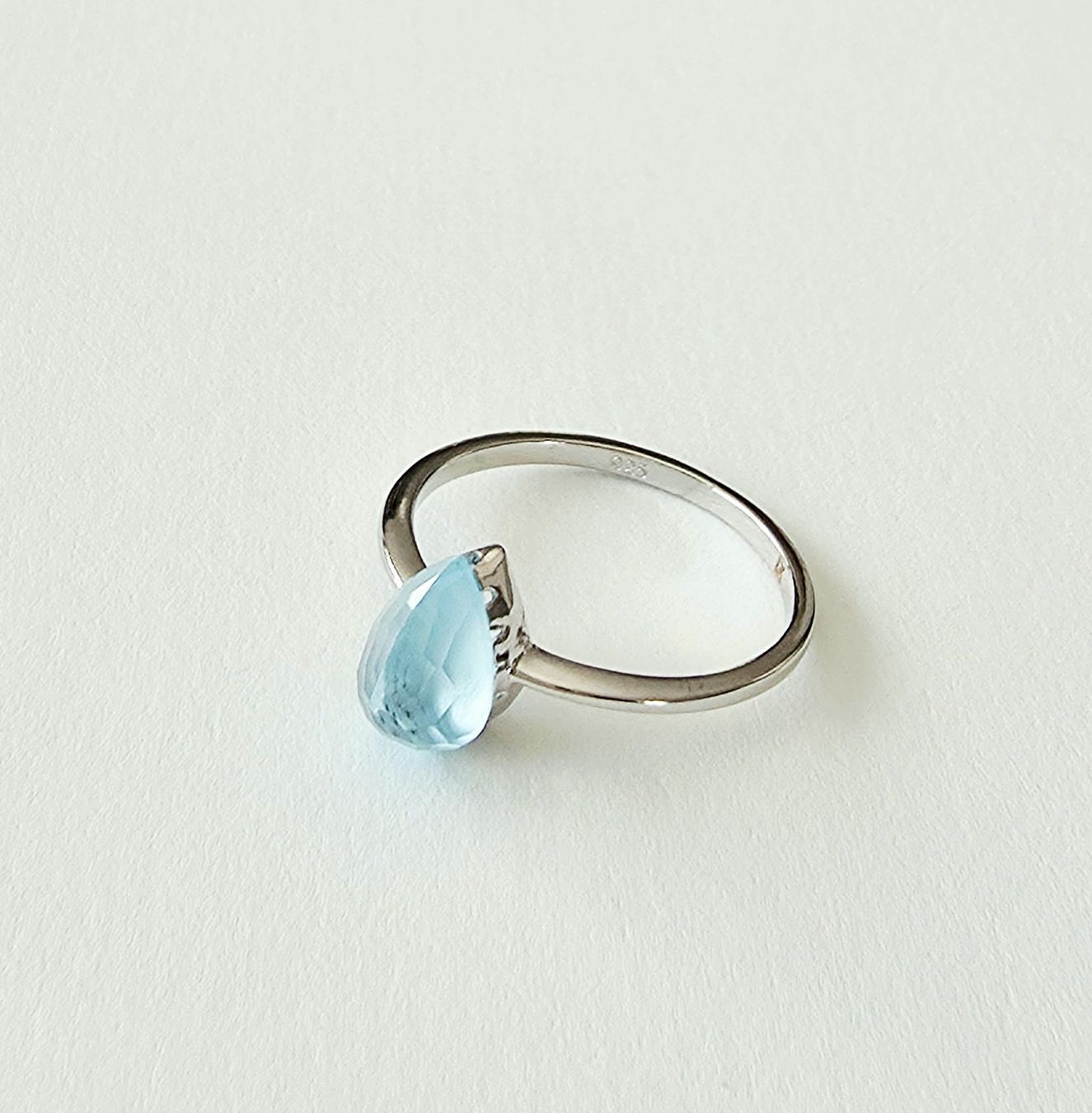 Ringe: Zarter Aquamarin Silber 925 Ring - Neu – Neu und originalverpackt aus Uetikon am See von Coralreef 1
