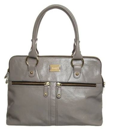 Modalu England PIPPA Handtasche Medium taupe/grau Leder