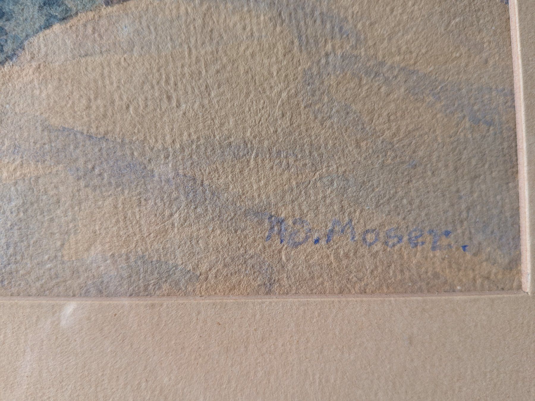 Tableaux: Gemälde Aquarell Adolf Moser – D'occasion à Emmen par magelan 1