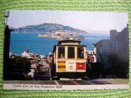 Cable Car on San Francisco Hill Ansichtskarte ungelaufen