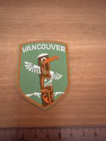 Stoffabzeichen Vancouver Totempfahl mit Berg Motiv