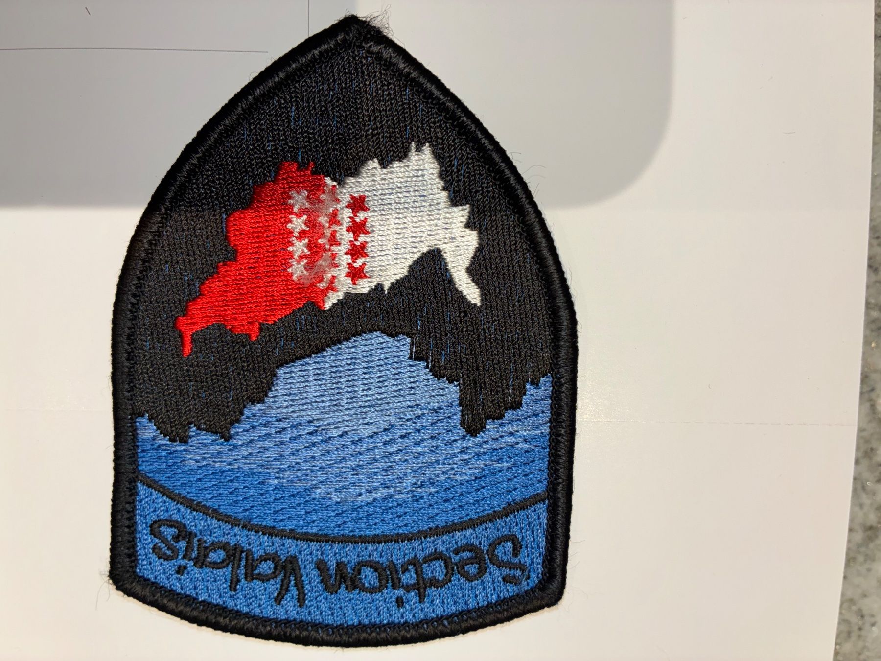 Schweizer Armee Patches: Badge Section Valais – Gebraucht aus Oberiberg von stab