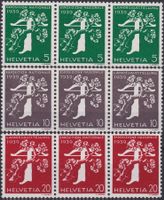 1939, 230yRM +228+233+238+229 3er-Streifen ** K: 70.-