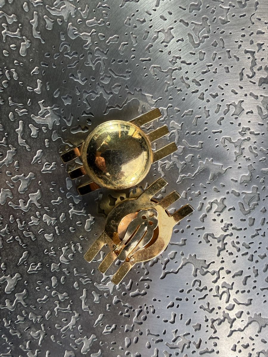 Orecchini pendenti & Orecchini a lobo: Vintage Ohrclips, goldfarben, modischer Hingucker! – Nuovo (secondo la descrizione) da Richterswil venduto da Solemare47Nicole 1