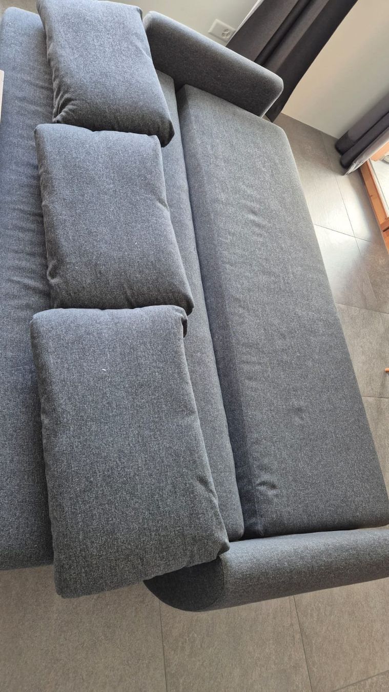 Ikea Divani: 3er-Bettsofa, IKEA, Mittelgrau – Usato da La Punt Chamues-ch venduto da chi_dsj6 2