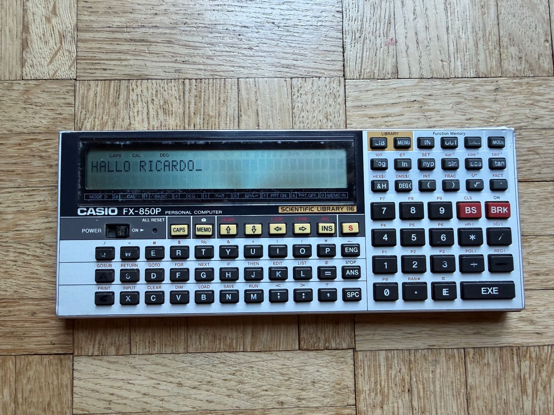 Casio Calcolatrici tascabili: CASIO FX-850P Personal Computer – Usato da Adliswil venduto da synchrot