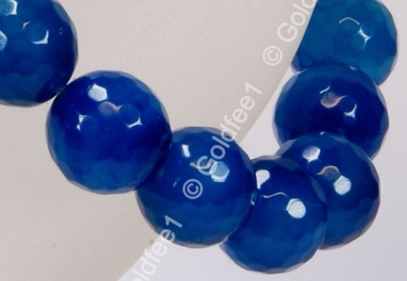 Bracciali & Braccialetti: Achat Stretch Armband blau – Nuovo e nell'imballaggio originale da Oberglatt ZH venduto da Goldfee1 1