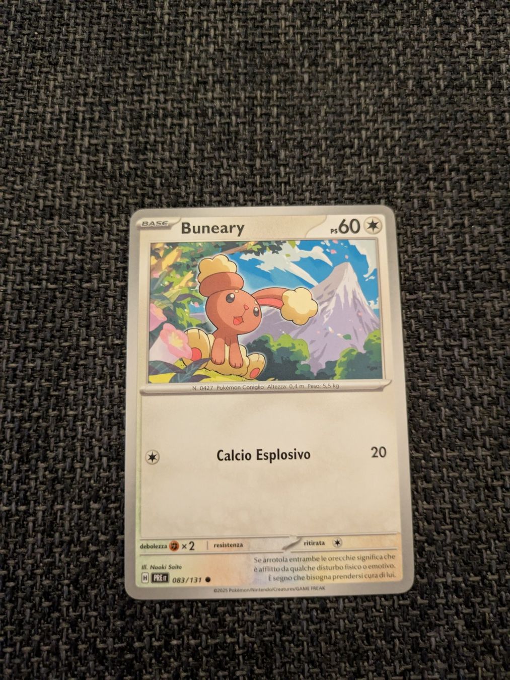 Pokémon Carte collezionabili: BUNEARY, PRISMATIC EVOLUTIONS, 83, 2025, COM, ITA, NM/MT – Usato da Losone venduto da AlpineLayer