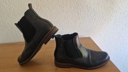 Tamaris Leder Chelsea Boots Damen - Schwarz - Gr 38