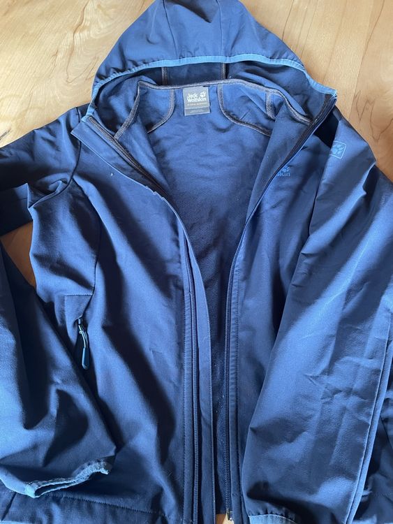 Jack Wolfskin Giacche: Jack Wolfskin Damen Softshelljacke Gr. S, blau – Usato da Obstalden venduto da Tindli2 1