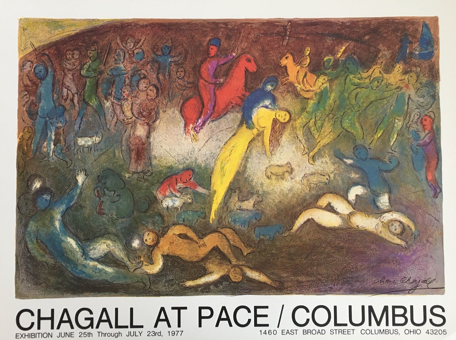 Grafica & Litografie: Marc Chagall     "Chagall At Pace/Columbus" – Usato da Nennigkofen venduto da waltraub