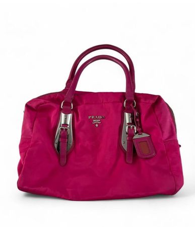 Handtasche Prada Nylon pink in gutem Zustand