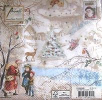 Serviette winter wonderland (w534)