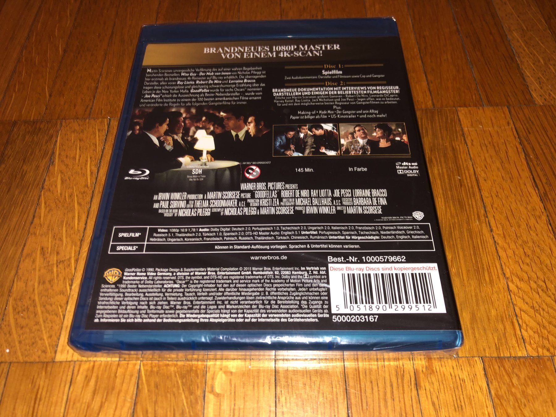 Tutti i DVDs: Goodfellas - BLU-RAY - B - UNCUT – Nuovo e nell'imballaggio originale da Basel venduto da havsok 1