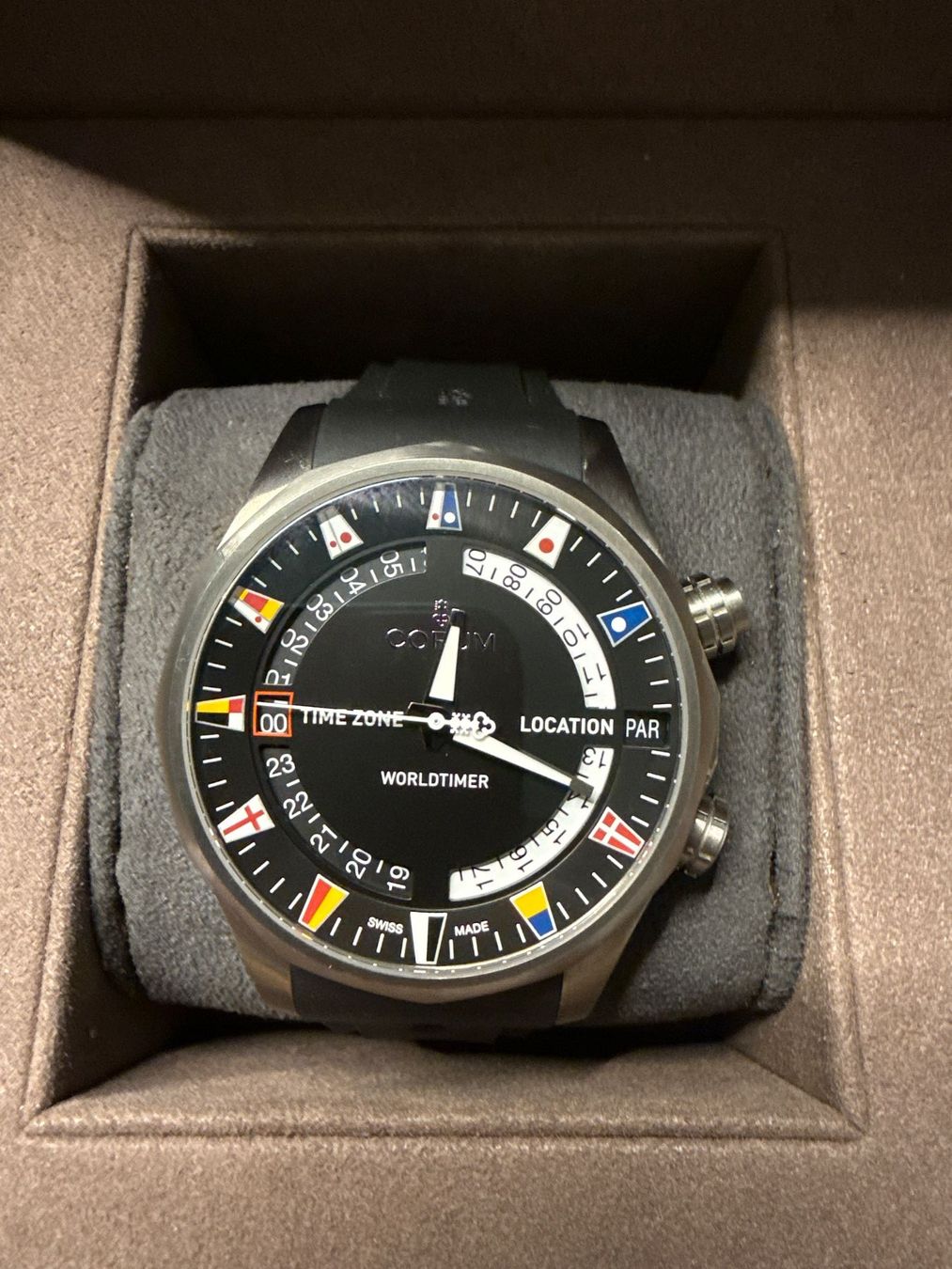 Corum Orologi: Montre Corum Admiral's Cup Legend 47 WorldTimer – Nuovo e nell'imballaggio originale da Ecublens  VD venduto da Goopecev 2