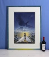 Rolf Cigler Airbrush auf Papier,  "Ikaros" von 1991