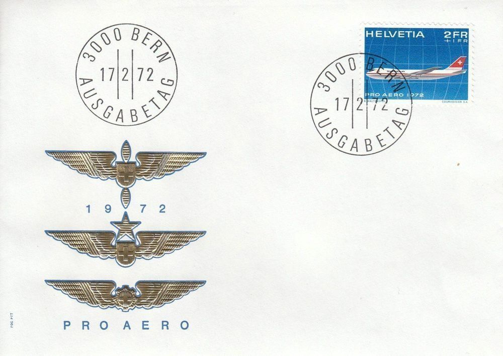 Tutti i francobolli: 1972, FDC, Pro Aero, Serie – Nuovo (secondo la descrizione) da Muri b. Bern venduto da Ricardoverkauf