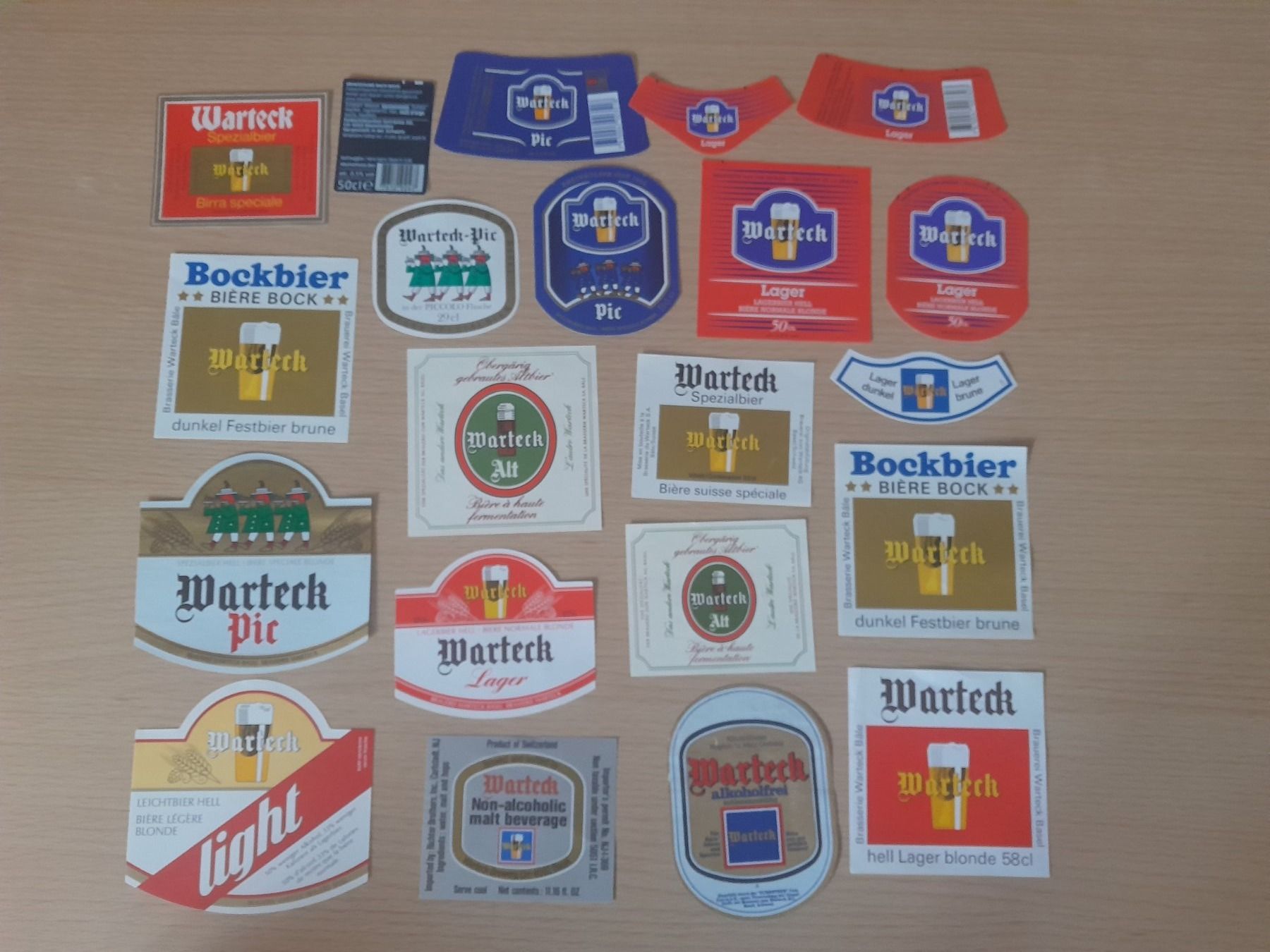 Sottobicchieri: Bier Brauerei Warteck Etiketten – Usato da St.Gallen venduto da Stocken64