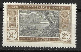 Elfenbeinküste 1913: Erbrié-Lagune 2 Centimes