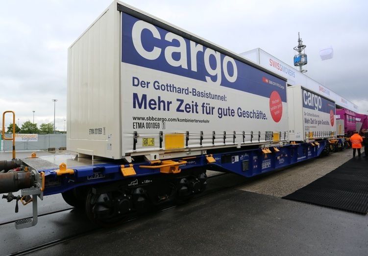 Märklin Modellini di ferrovie: Märklin 47463 - Containertragwagen-Set SBB Cargo – Nuovo e nell'imballaggio originale da Rotkreuz venduto da MOBAHN-1zu87 2