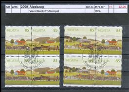 2009 "Alpabzug" - Zusammendruckpaare, ET - Stempel