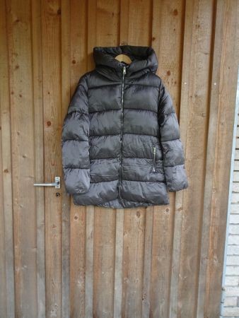 Dunkelgrau-Taupe Winterjacke Mango Gr. L - 42581
