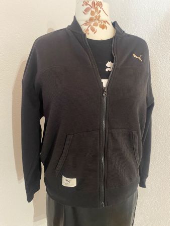 Jaquette de sport noire Puma avec zip taille L