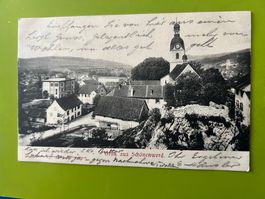 Ansichtskarte Schönenwerd mit Kirche Stempel 1903