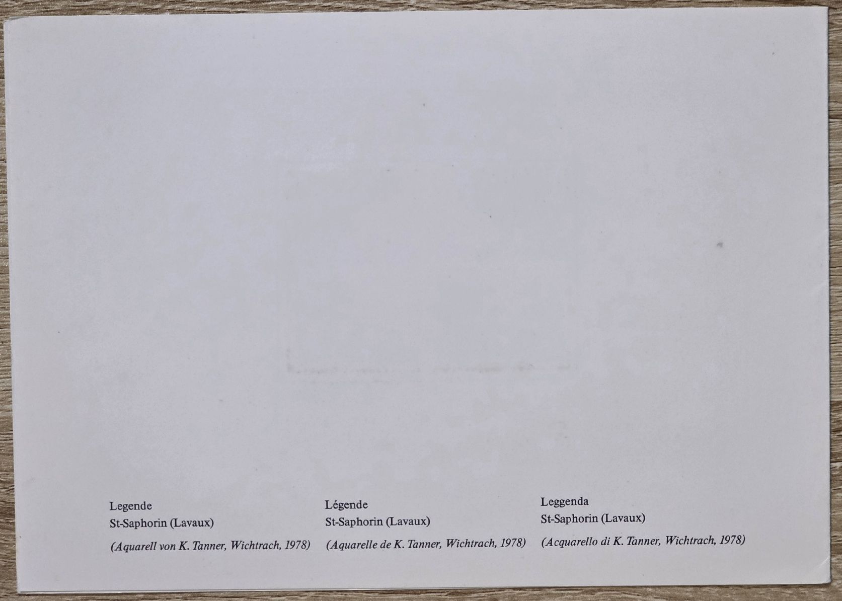Tous les timbres: Luxus-Bogen "St.Saphorin" mit Ersttagsstempel 1978 – D'occasion à Rohrbach par lod_m58r 2